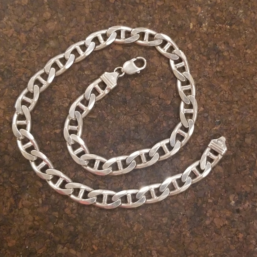 Heavy sterling silver 18 inch chain, necklace